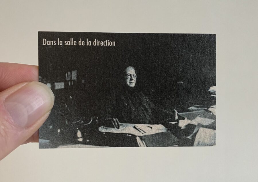 Fotomontage, print op karton.